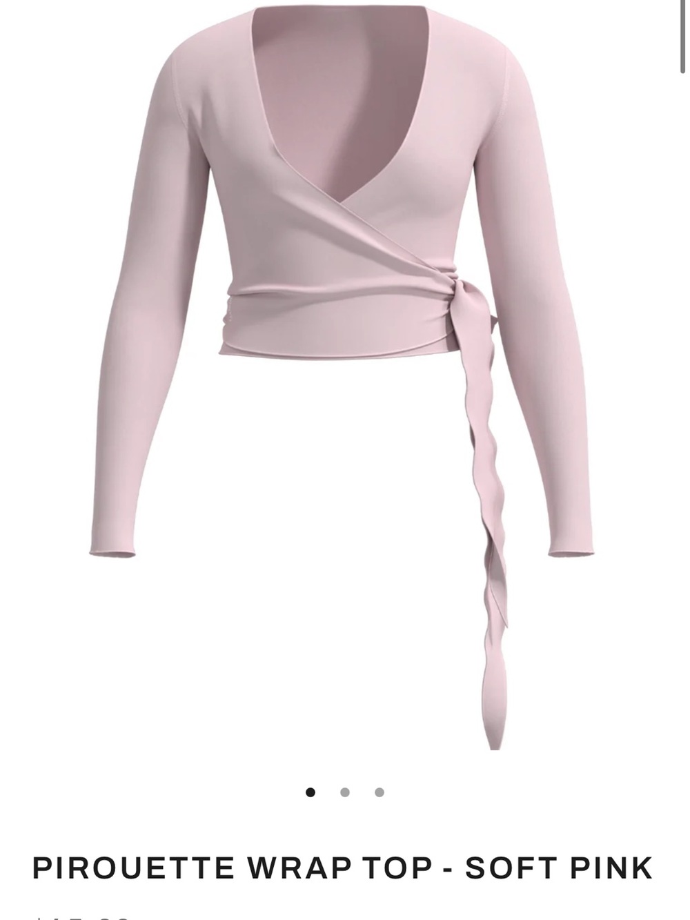 Liaison the Label Soft Pink Pirouette Wrap Top